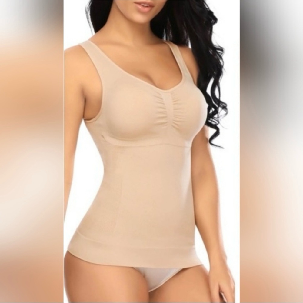 GUESS Tummy Control Shapewear Cami Tank. Size XS/S  in Tan